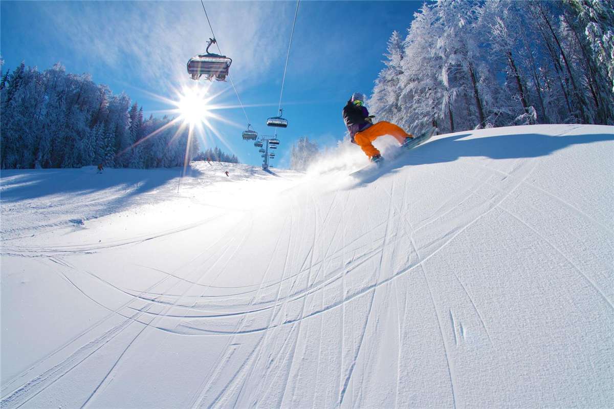 斯洛文尼亚滑雪选手高空飞驰，技惊四座